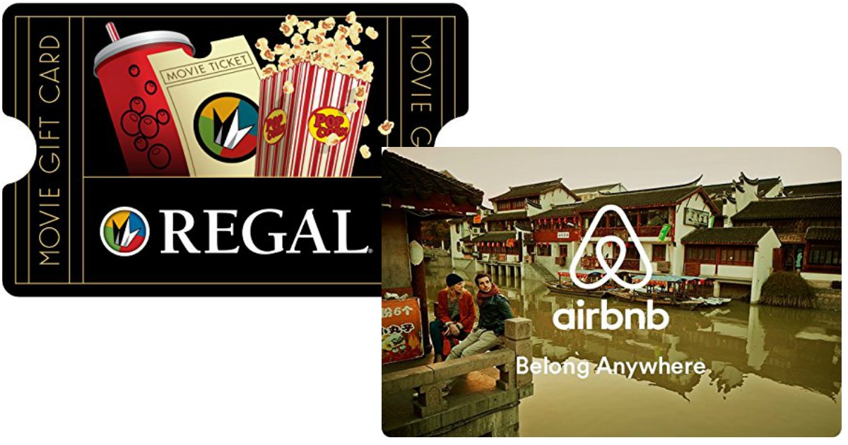 Amazon: $50 Regal, Airbnb Or Petco EGift Cards Only $40 Each