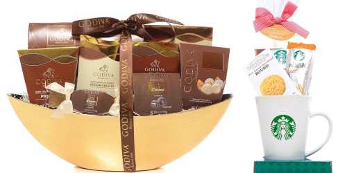 Amazon: Godiva Chocolatier Gift Basket AND Starbucks Mug Gift Set ONLY $49.99 Shipped