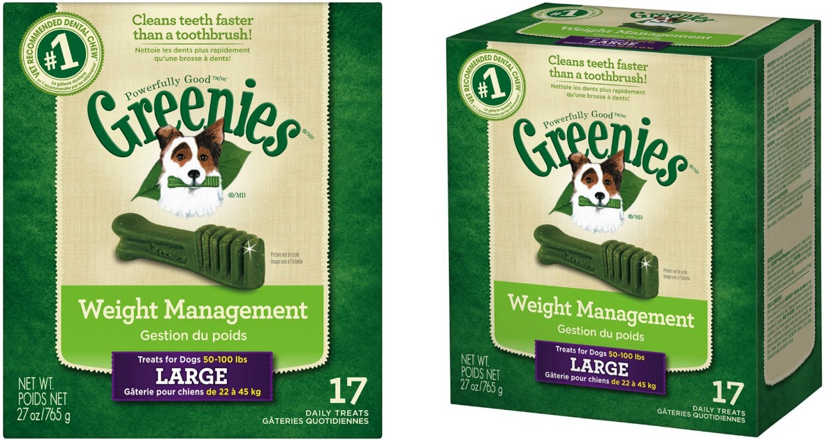 Amazon Greenies Weight Management Dog Treats 27Ounce Only 12.55