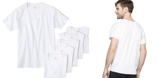 Target.com: Hanes Men’s 6-Pack V-Neck T-Shirts as Low as $9.71 Shipped (Just $1.62 Per Shirt)