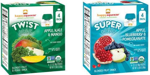 Target: Happy Squeeze Organic Snack Pouches 4-Pack Only $1.75 (After Ibotta Rebate)