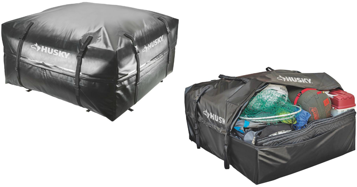 Home Depot Husky Waterproof Roof Top Cargo Bag Only 19.88