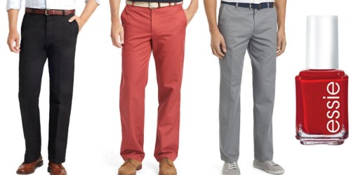 *HOT* 3 Pairs of Men’s IZOD Chino Pants + Essie Nail Polish Only $19.49 Shipped ($180+ Value)