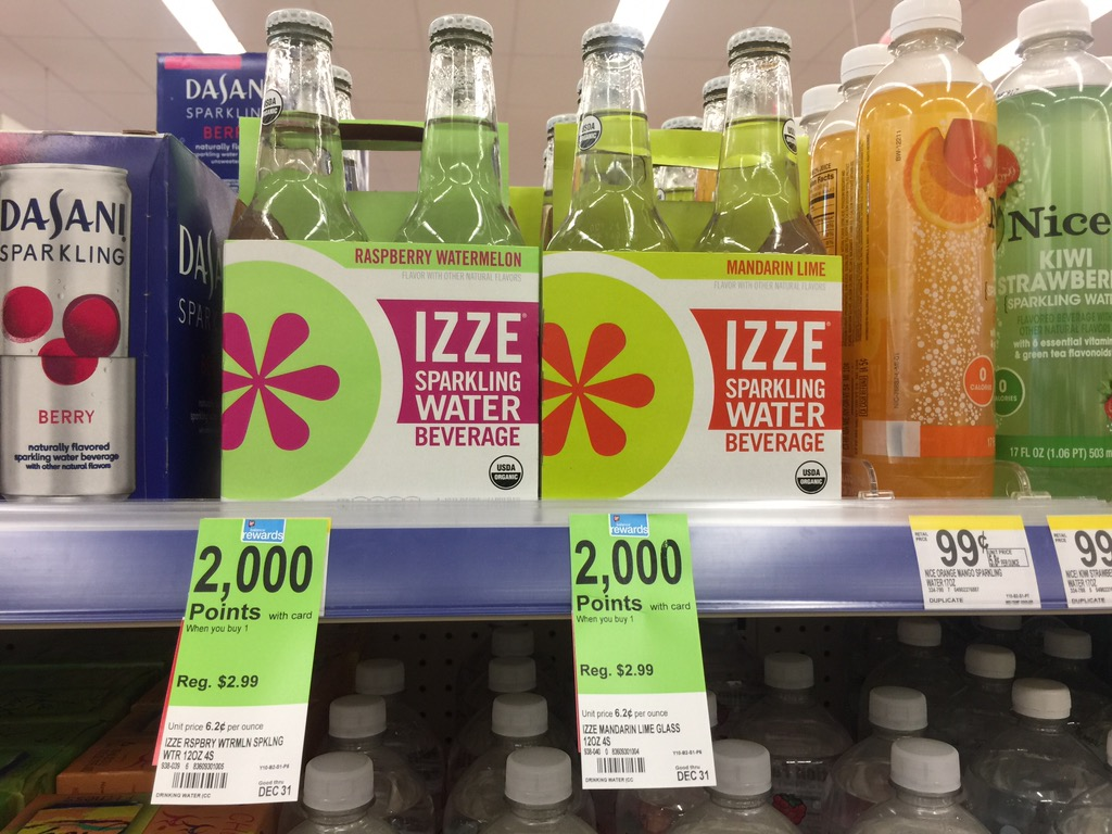 Walgreens Free IZZE Sparkling Water 4Packs After Points (Regularly 2