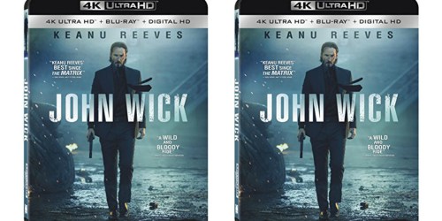 Pre-Order John Wick 4K Ultra HD + Blu-ray + Digital HD Only $15.96 (Regularly $22.99)