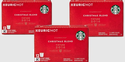 Starbucks.com: Christmas Blend 12-Count K-Cup Pods Only $3.99 Each Shipped (After Gift Cards)