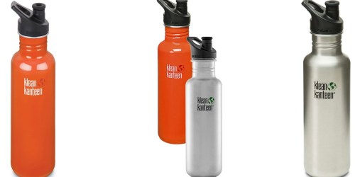 Amazon: TWO Klean Kanteen 27 Ounce Sports Bottles Only $15.96 (Just $7.98 Each)