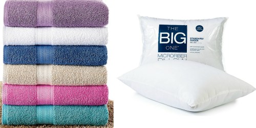 Kohl’s.com: Extra 15% Off = Huge Savings on The Big One Towels, Pillows, Sheets, Throws & More