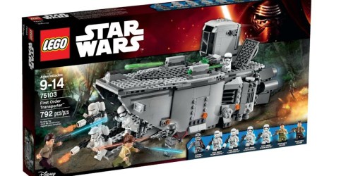 LEGO Star Wars First Order Transporter Building Kit Only $49.99 Shipped (Regularly $89.99)