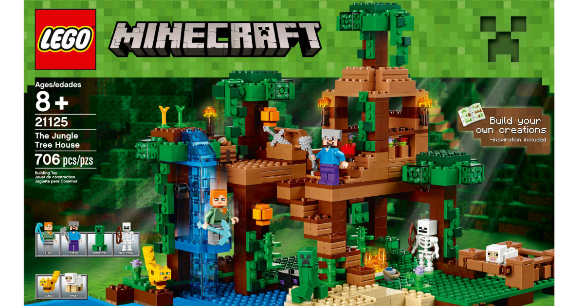 ajuste Santuario derivación LEGO Minecraft The Jungle Tree House Only $39.19 Shipped (Regularly $48.99)