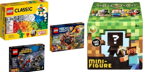 Target: $10 Off a $50 Toy Purchase = Nice Deal on LEGO Minecraft, Super Heros and More