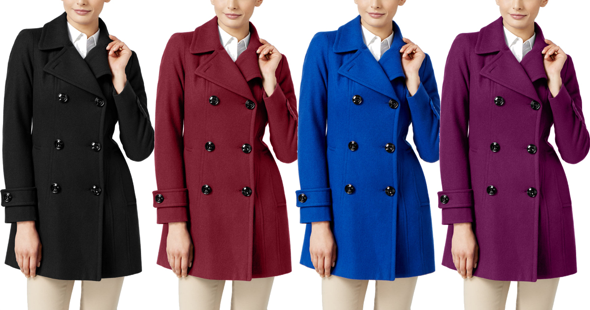 Anne klein hotsell peacoat macys