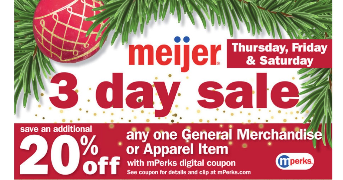 Meijer Christmas Clearance 2022 Meijer Mperks: 20% Off Any Item = *Hot* Deals On Ipads, Playstation 4  Bundle + More • Hip2Save