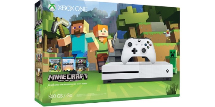 Microsoft Xbox One S 500GB Minecraft Bundle ONLY $209 Shipped w/ MasterPass Checkout