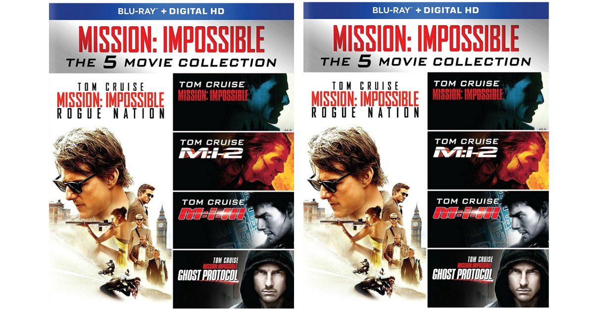 Amazon: Mission Impossible The 5 Movie Collection Blu-ray + Digital Hd 