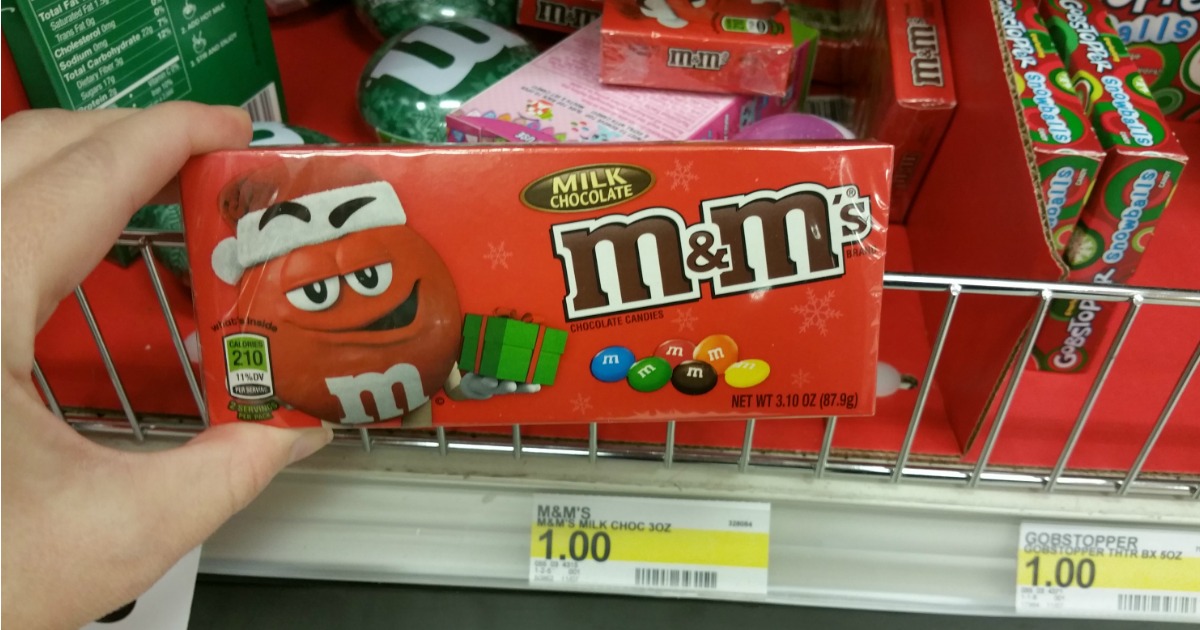 Target 25 Off Candy Today Only = M&M Holiday Boxes Only 25¢ Each & LOTS More