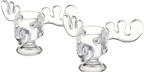 Amazon: TWO National Lampoons Christmas Vacation Glass Moose Mugs Only $16.95