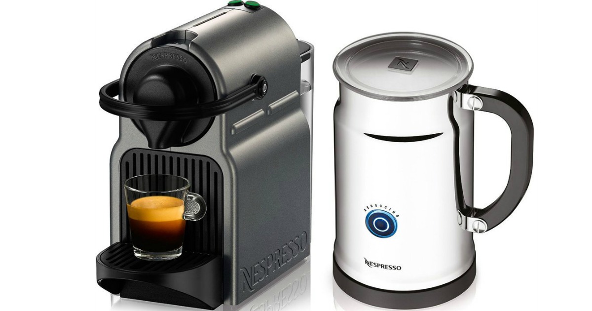 Amazon: Nespresso Inissia Espresso Maker w/ Aeroccino Milk Frother $92. ...