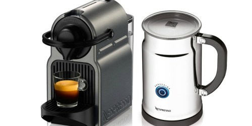 Amazon: Nespresso Inissia Espresso Maker w/ Aeroccino Milk Frother $92.69 Shipped (Reg. $199)