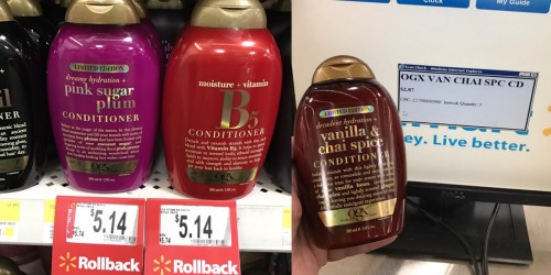 Walmart: Limited Edition OGX Haircare Only $2.87 (Regularly $5.74) – No Coupons Needed