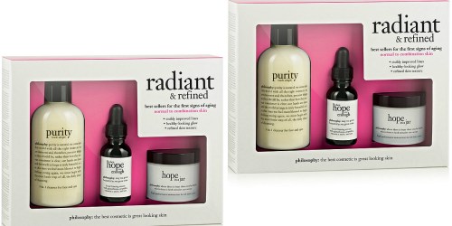 Philosophy: Buy 1 Get 1 Free Flash Sale = Radiant & Refined Gift Sets Just $35 Each Shipped ($105 Value)