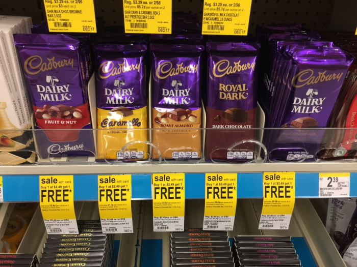 Cadbury Chocolate Bars 