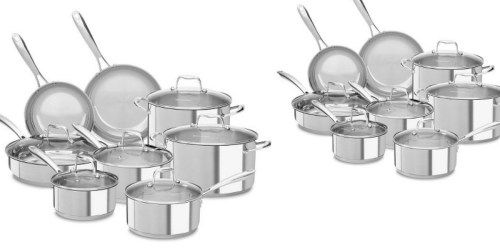 Target: KitchenAid 14 Piece Stainless Steel Cookware Set $89.99 Shipped (Regularly $249.99)