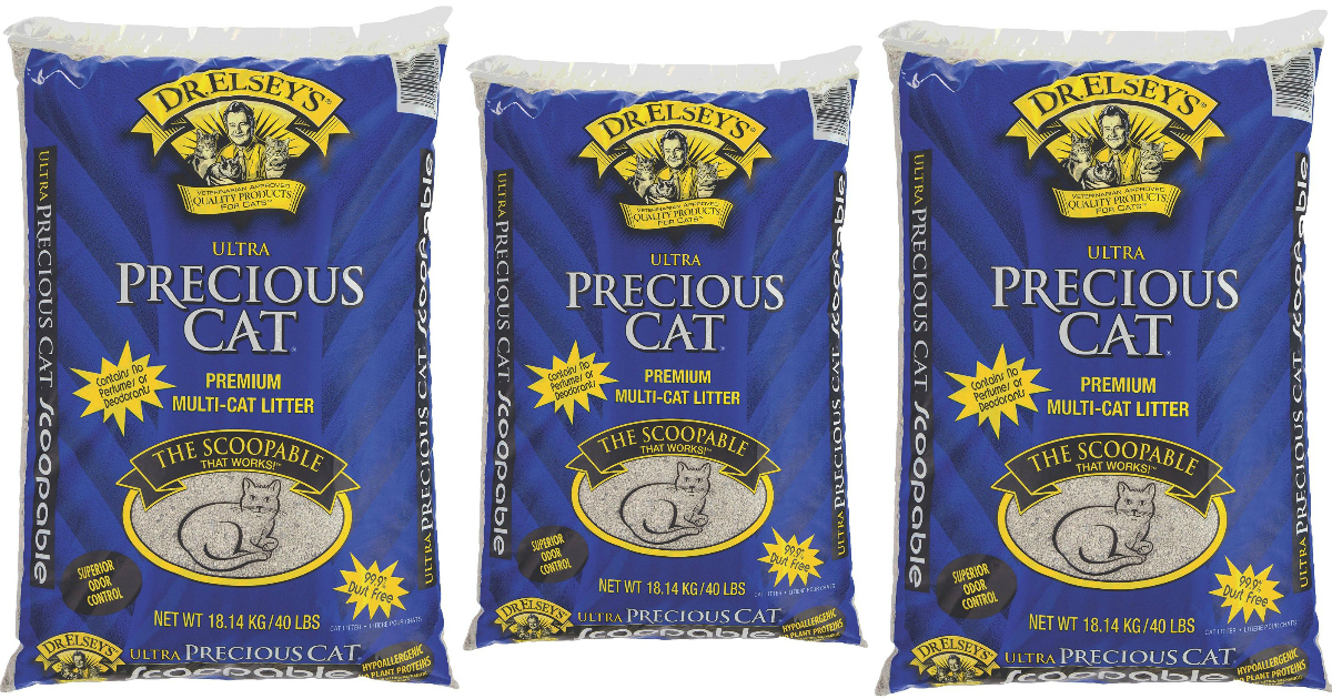 Amazon Precious Cat Ultra Premium Clumping Cat Litter 40Pound Bag