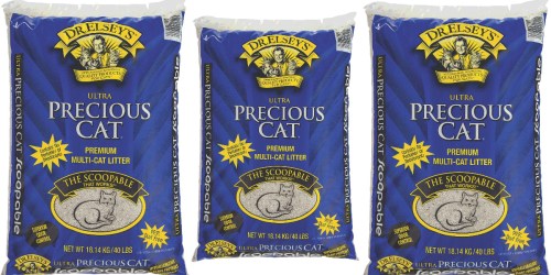 Amazon: Precious Cat Ultra Premium Clumping Cat Litter 40-Pound Bag Only $11.80 + Possible Rebate