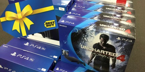 BestBuy.com: Sony PlayStation4 Console Uncharted 4 Bundle + $50 Best Buy Gift Card $249.99 Shipped