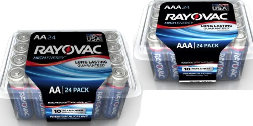 Home Depot: Rayovac AA or AAA 24-Pack Batteries ONLY $4 (Just 17¢ Per Battery)