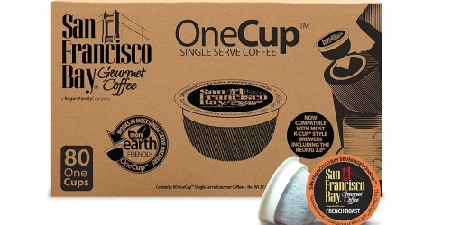 Amazon: San Francisco Bay French Roast 80 Count K-Cups Only $22.71 Shipped (28¢ Per K-Cup)