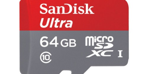 SanDisk Ultra 64GB Card with Adapter Only $15 (Best Price)