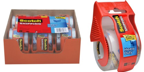 Amazon: SIX Scotch Heavy Duty Shipping Packaging Tape w/ Dispensers Only $7.97 Shipped