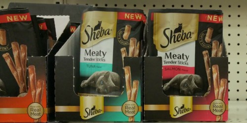 New $2/2 Sheba Meaty Sticks Cat Treats Coupon = as Low as 44¢ at Target