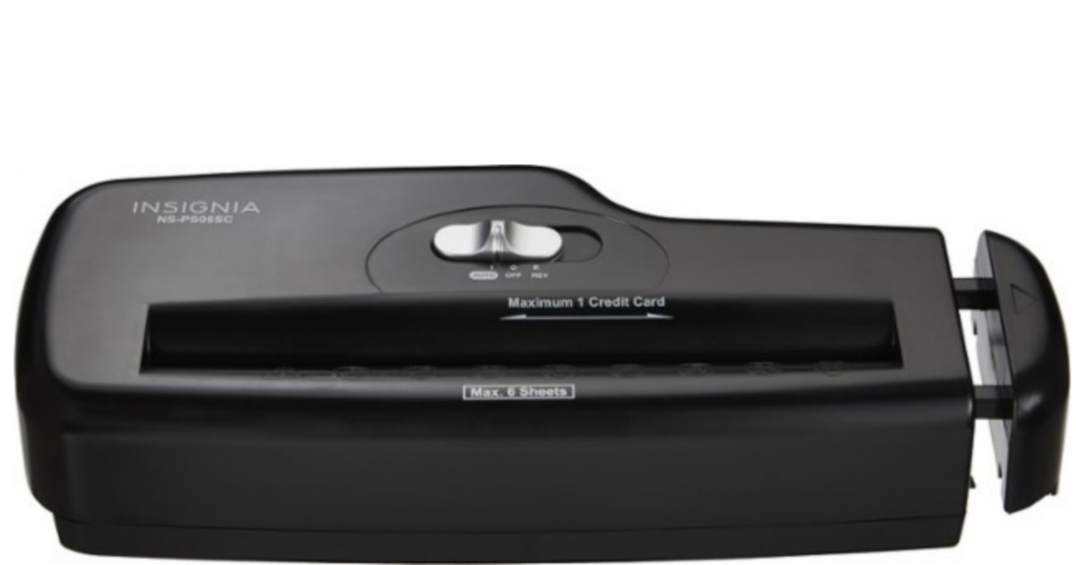 Best Buy Insignia Portable Shredder Only 7.99 Shipped (Regularly 24.99)