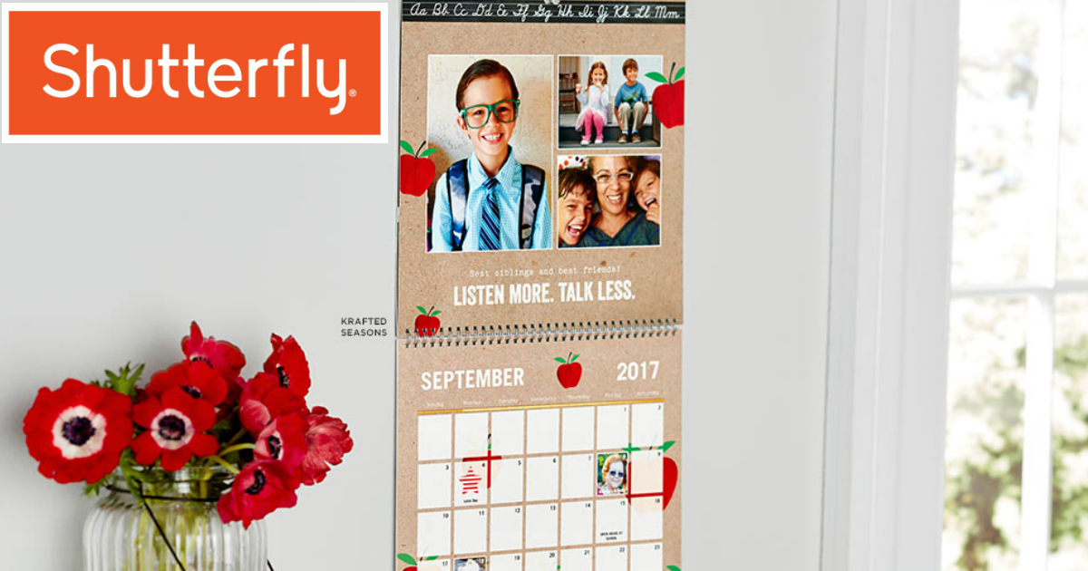 JoAnn Subscribers: Possible Free Shutterfly 8x11 Custom Wall Calendar