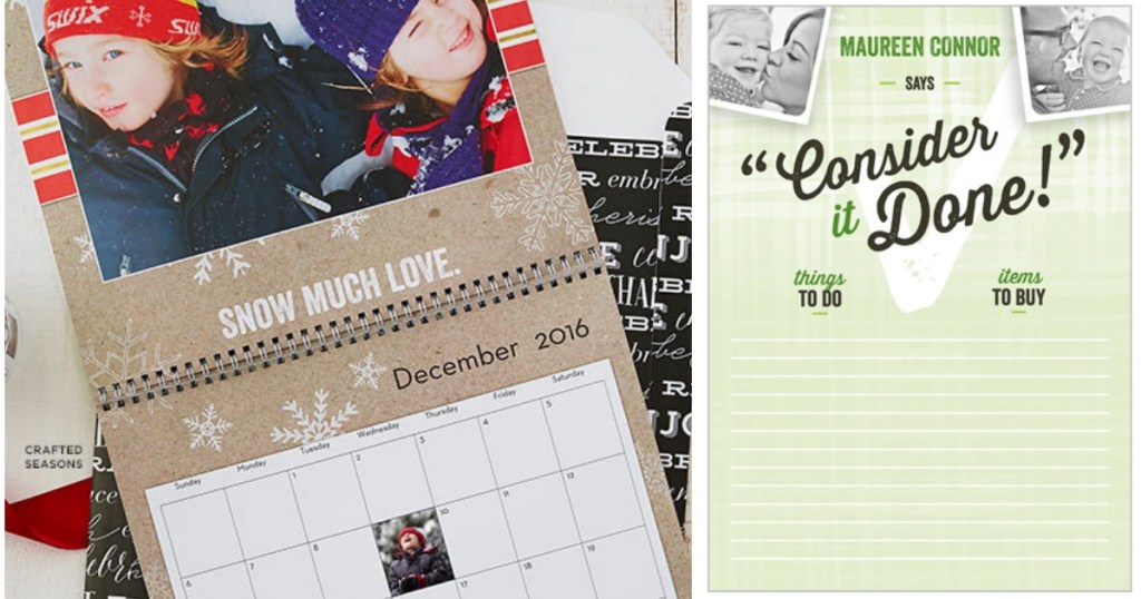 Shutterfly: FREE Custom Wall Calendar, Memory Card Game, Notepad & More 