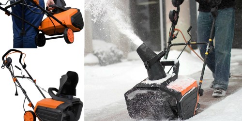 WEN Snowblaster 18-inch Electric Snow Thrower ONLY $99 Shipped (Regularly $119.99)