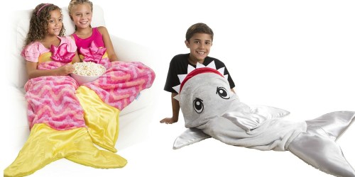 Macy’s: Snuggie Tails Cuddly Throw Blanket Only $14.99 (Reg. $25) – Mermaid or Shark Tail