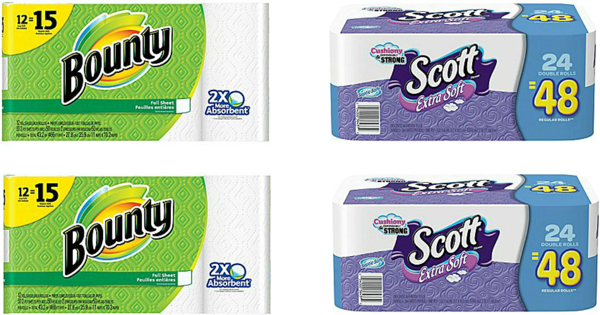 Staples Bounty Paper Towels Only 80¢ Per Large Roll + Nice Deal on Scott Extra Soft 24ct Bath