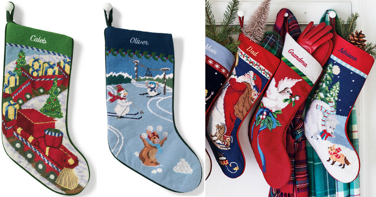 Lands' End 40 Off Entire Order = Monogrammed Needlepoint Stocking