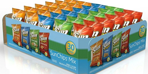 Amazon: SunChips Variety Pack 30-Count Only $8.07 Shipped (Just 27¢ Per Bag)