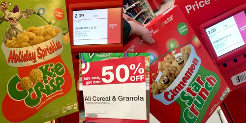 Target: Holiday Cookie Crisp or Cinnamon Star Crunch Cereals Only $1.07 Each (Reg. $2.99)