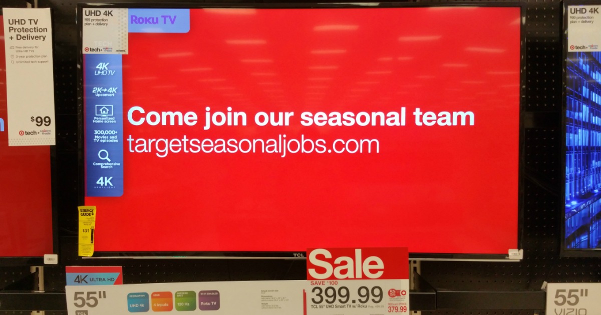 Target TCL 55" 4K Ultra HD Smart LED TV Only 359.99 (Regularly 499.99)