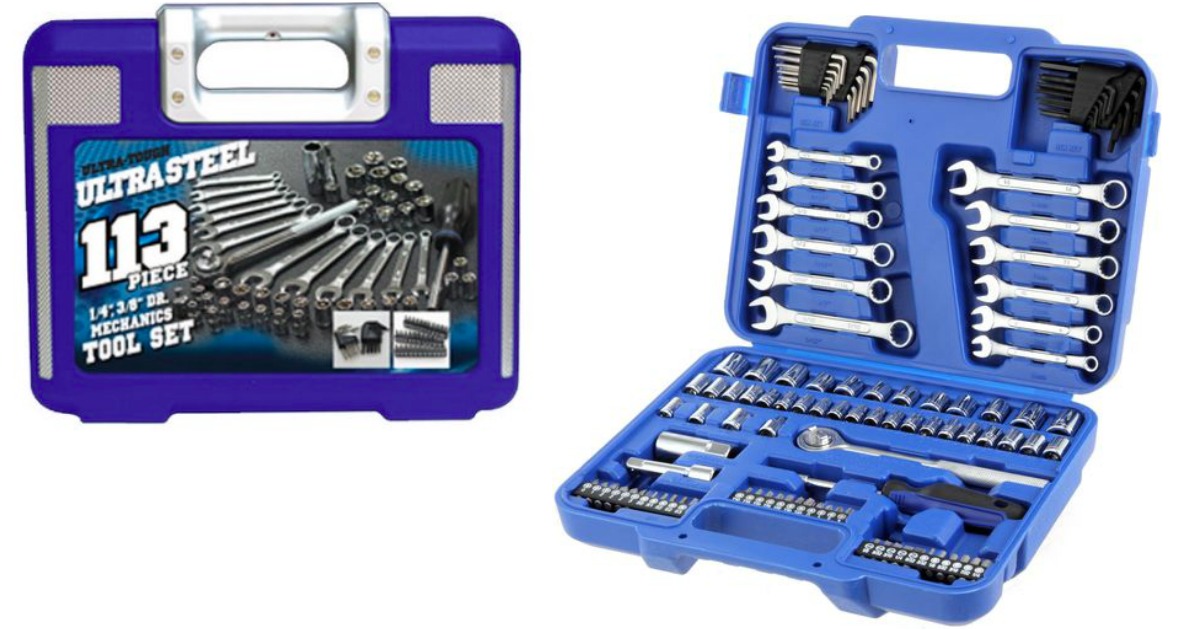 Walmart Ultra Steel 113Piece Mechanics Tool Set Only 14.87