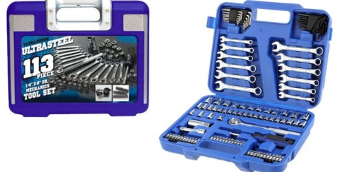 Walmart: Ultra Steel 113-Piece Mechanics Tool Set Only $14.87
