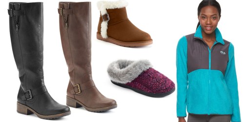 Kohl’s: $10 Off $50 Boots & Outerwear Purchase Today Only + Extra 20%-25% Off