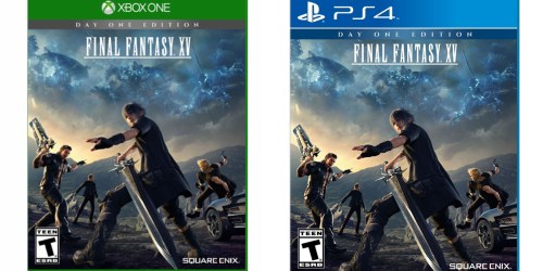 Amazon: Final Fantasy XV Day One Edition for Xbox One or PS4 Only $39.99 (Regularly $59.99)