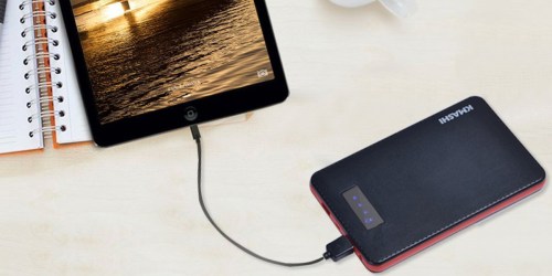 Amazon: Portable Power Bank Only $19.99 (Regularly $32.99+) – Charge Two Devices At Once